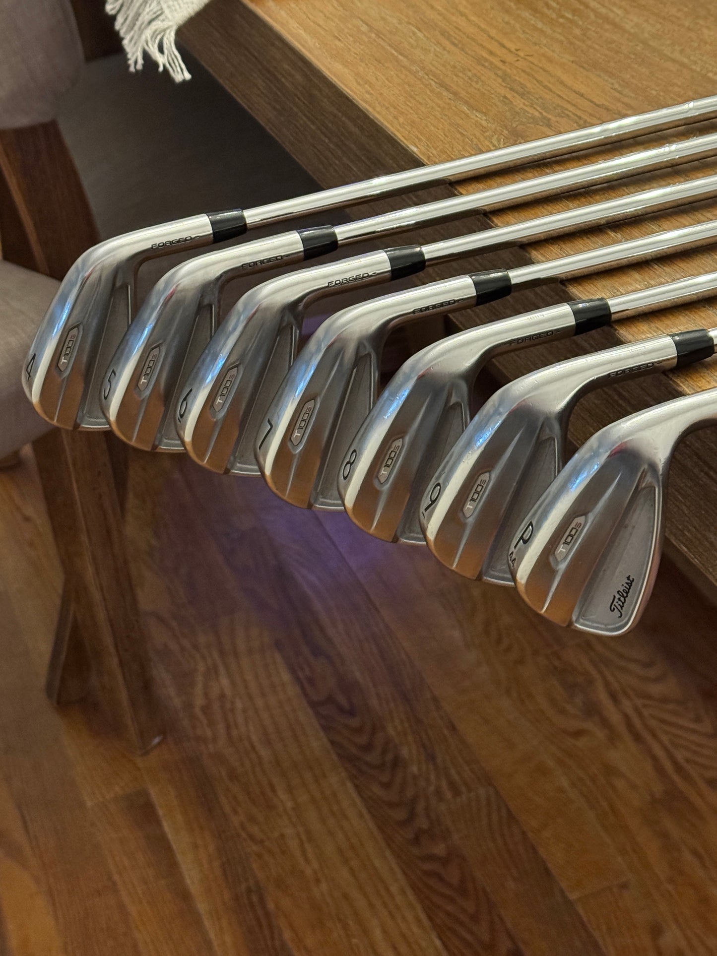 Titleist T100S Iron Set / AMT Tour White X100 shafts Xtra Stiff