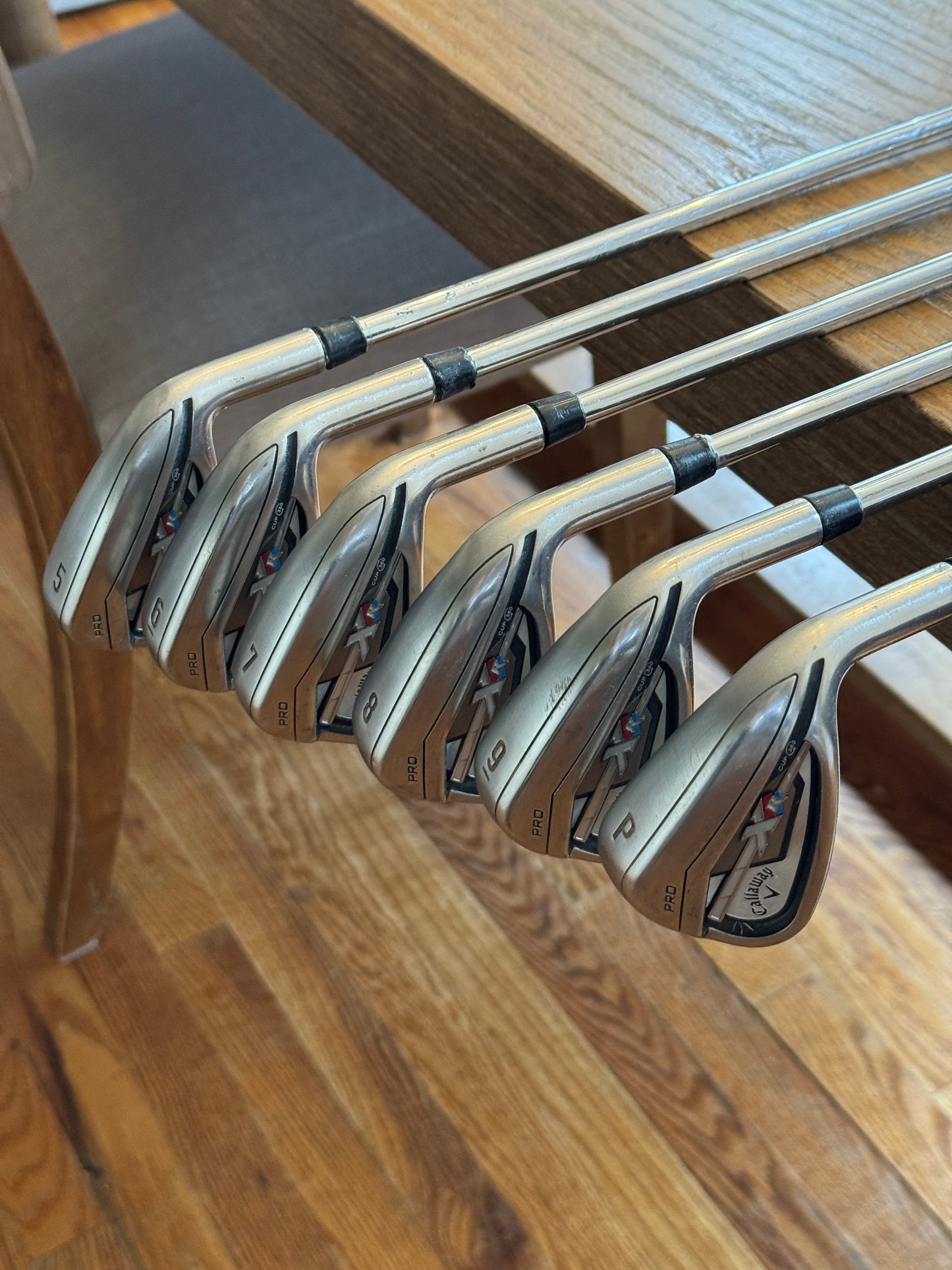 Callaway XR Pro Iron Set (5-PW) / Stiff steel shafts
