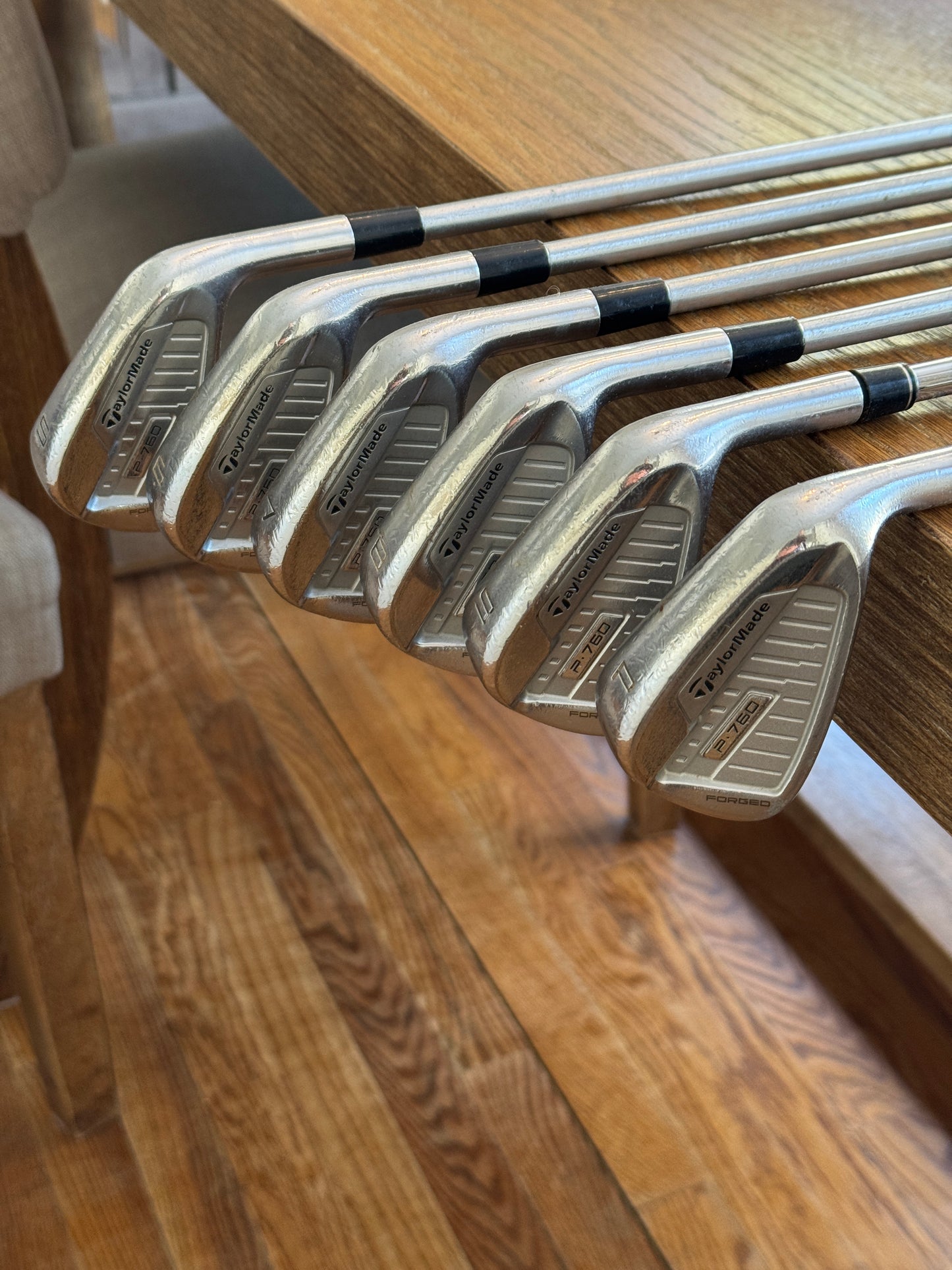 Taylormade P760 Iron Set (5-PW) / KBS Tour C-Taper Lite 115X shafts (xtra stiff)