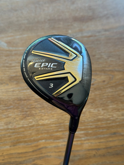Callaway GBB Epic Star 3-wood (15°) / Grand Bassara GB49 Lite shaft (senior)