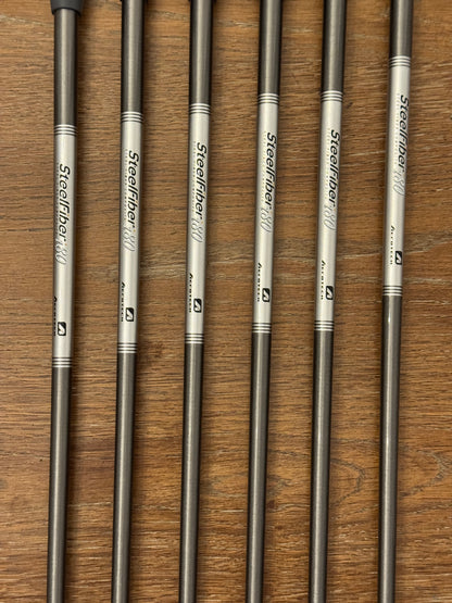 Mizuno Pro 245 Iron Set (5-PW) / Aerotech Steelfiber i80 shafts (regular)