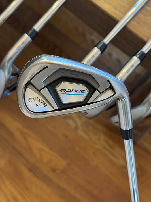 Callaway Rogue Iron Set +1/2” (5-PW) True Temper S300 shafts Stiff