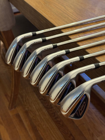 Cobra King Radspeed One-Length Iron Set (5-GW) / KBS Tour 80/90/120 S combo shafts (stiff)