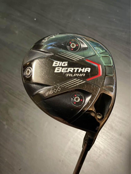 Callaway Big Bertha Alpha 816 9° Driver (Double Black Diamond) / Rogue ALDILA 110 MSI 60 8-S shaft Stiff