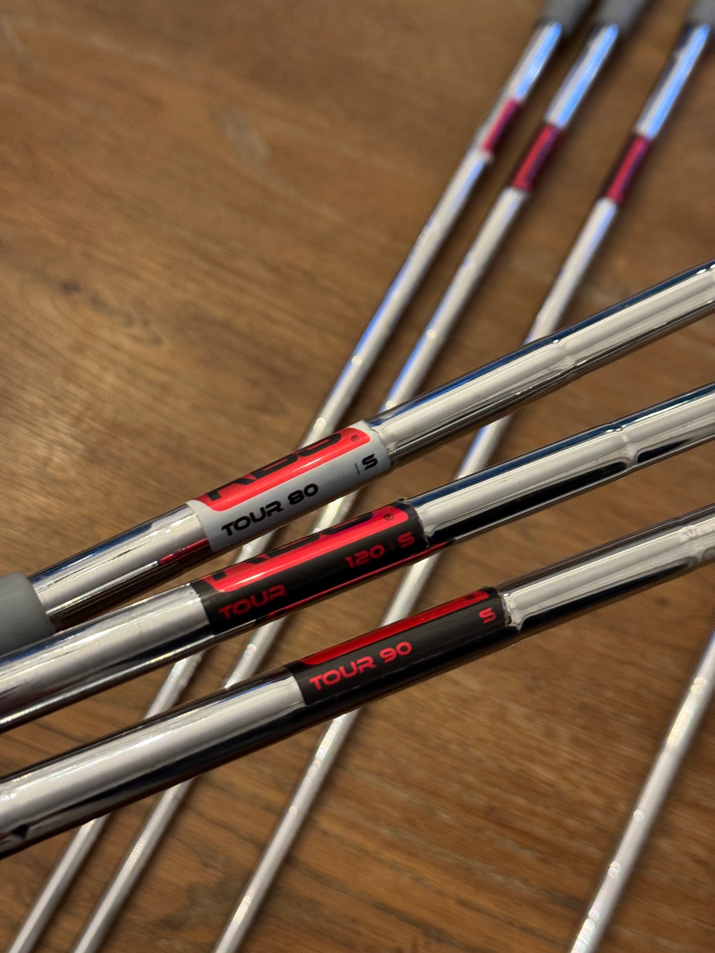 Cobra King Radspeed One-Length Iron Set (5-GW) / KBS Tour 80/90/120 S combo shafts (stiff)
