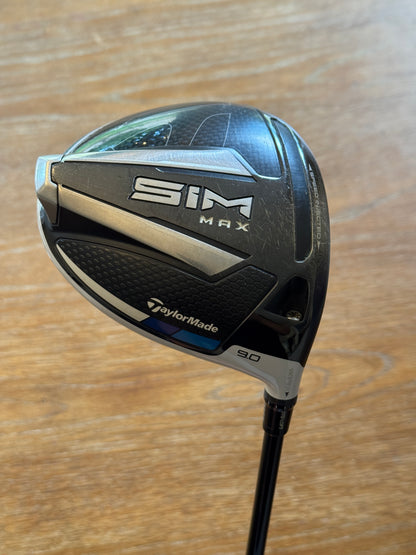 Taylormade Sim Max Driver (9°) / Fujikura ATMOS 6X shaft (xtra stiff)