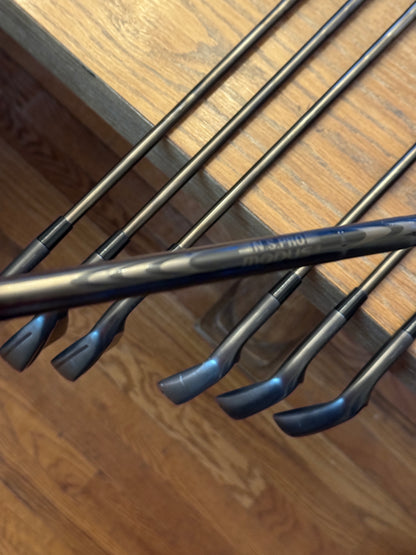 Taylormade P790 ‘25 Gunmetal Black Iron Set (4-PW) / BLACKED N.S. Pro Modus3 Tour105 shafts (stiff)