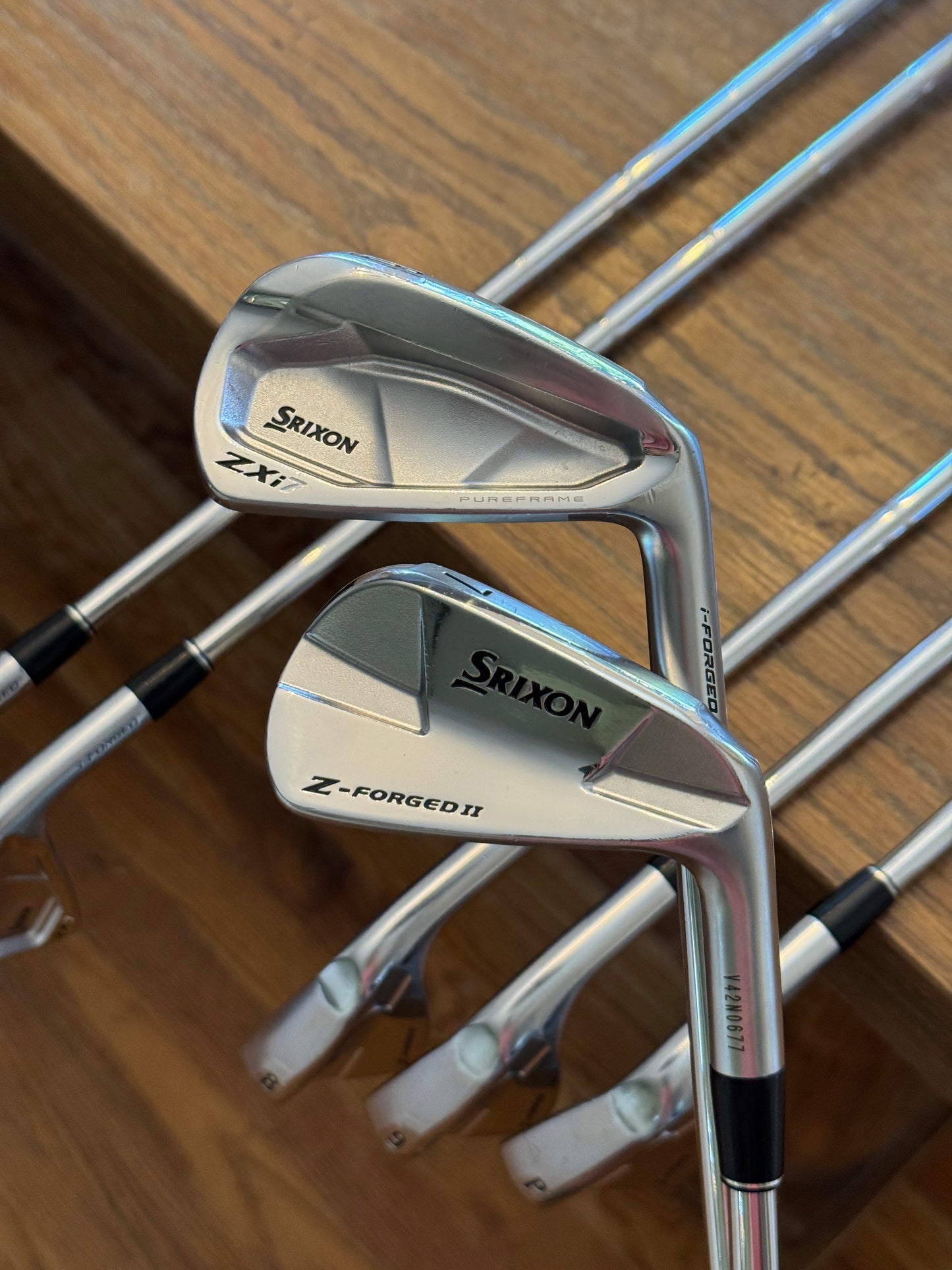 Srixon ZXi7 / Z-Forged II Combo Iron Set (4-PW) / Dynamic Gold X100 shafts (xtra stiff)