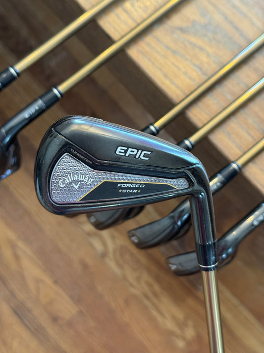 Callaway Epic Forged Star E19* Iron Set (5-AW) / ATTAS Speed 50 A shafts (senior)