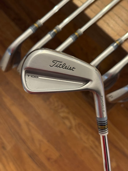 *MINT* Titleist T100 '25 Forged Iron Set +1/2” (4-PW) / Dynamic Gold S400 shafts (stiff)