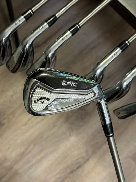 Callaway Epic Forged Iron Set (5-AW) / Steelfiber 80 shafts Regular