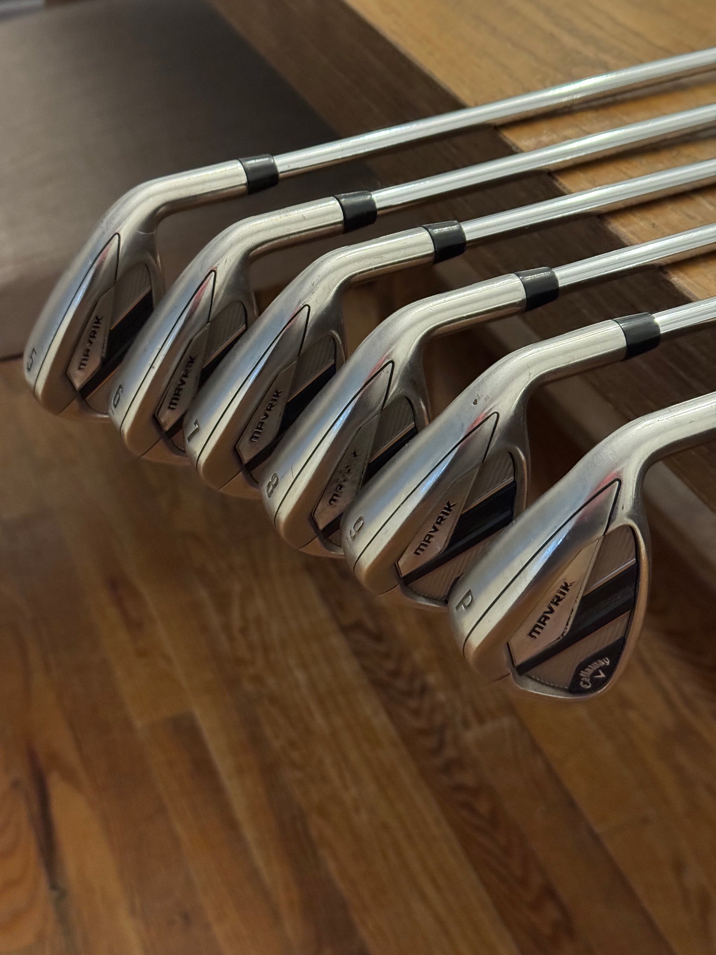 Callaway Mavrik Iron Set (5-PW) / KBS Max 80 S shafts (stiff)