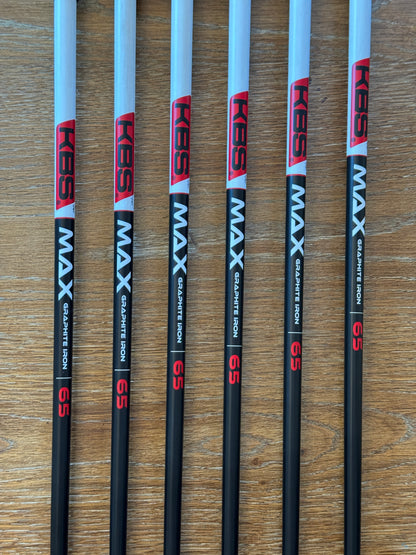 Callaway Paradym Iron Set +1/2” (6-AW) / KBS Max Graphite 65 R shafts (regular)