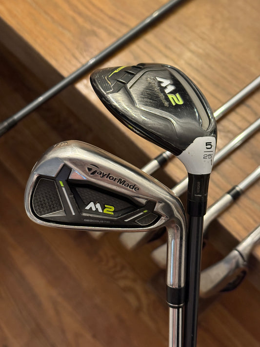 Taylormade M2 Hybrid/Iron Combo Set (4-PW) / M2 REAX R shafts shafts (regular)