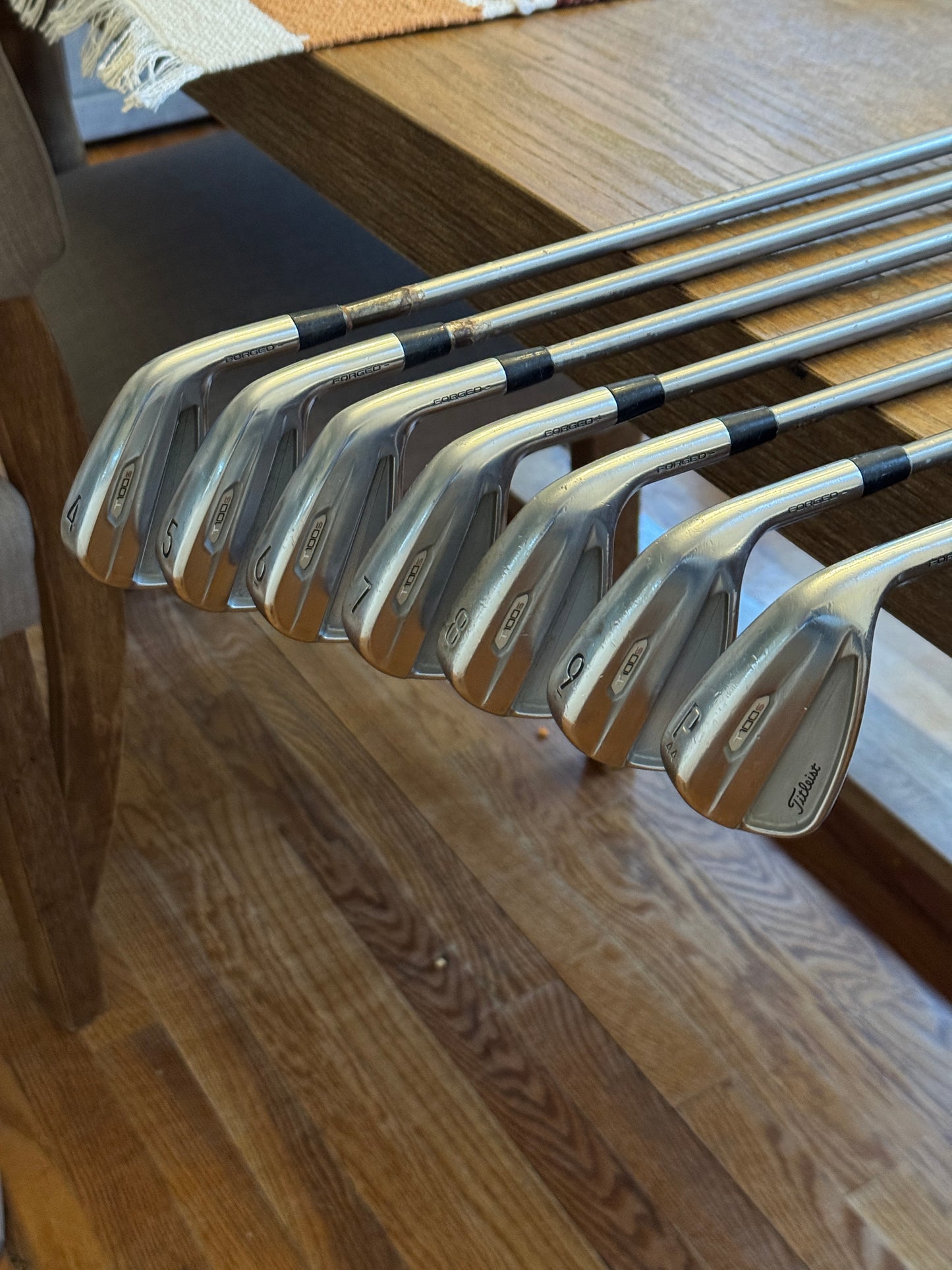 Titleist T100S Iron Set (4-PW) / ACCRA iSeries 125i shafts Xtra stiff