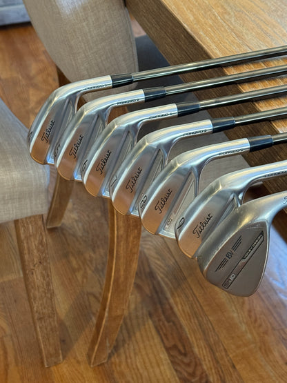 Titleist T100 ‘23 Iron Set (4-PW) / KBS $ Taper 130 shafts Xtra stiff