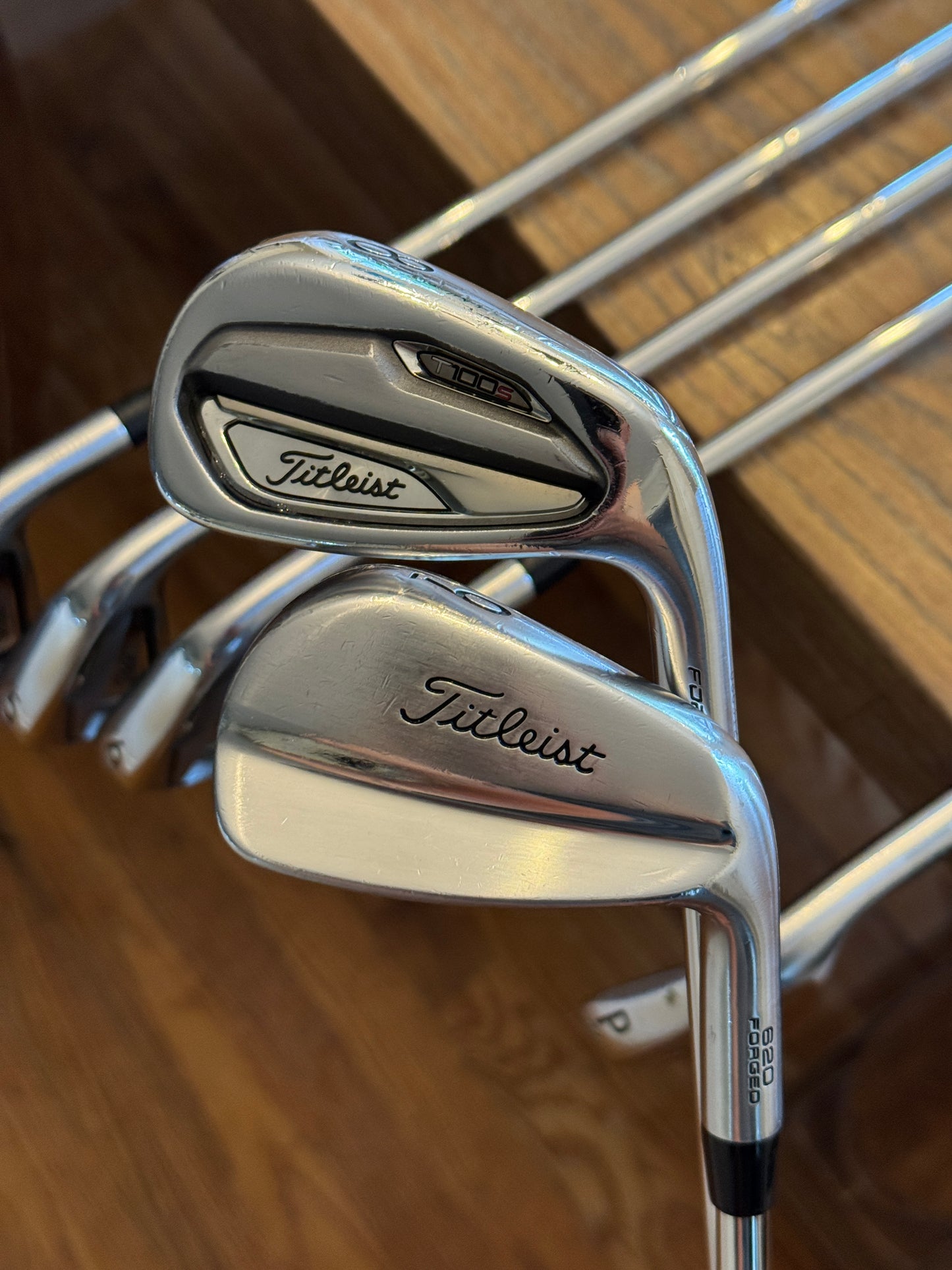 Titleist T100S / 620 MB Combo Iron Set (4-PW) / Dynamic Gold X100 shafts (xtra stiff)