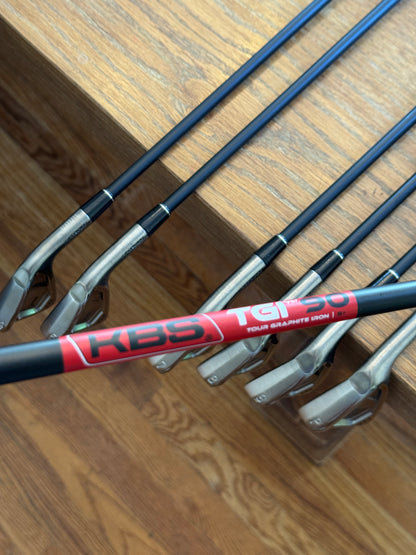 Srixon ZXi7 Black Chrome Forged '25 Iron Set (4-PW) / KBS TGI 90 S+ shafts (stiff)