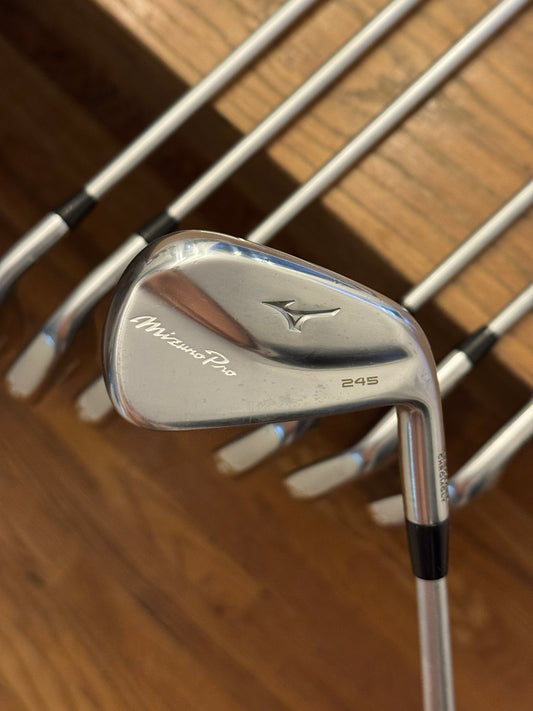 *MINT* Mizuno Pro 245 Iron Set +1/2” (4-PW) / KBS Tour C-Taper Lite 110 S shafts (stiff)