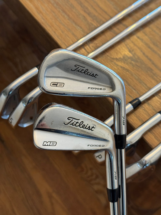 Titleist 718 CB/MB Combo Iron Set (4-PW) / KBS TOUR X shafts (xtra stiff)