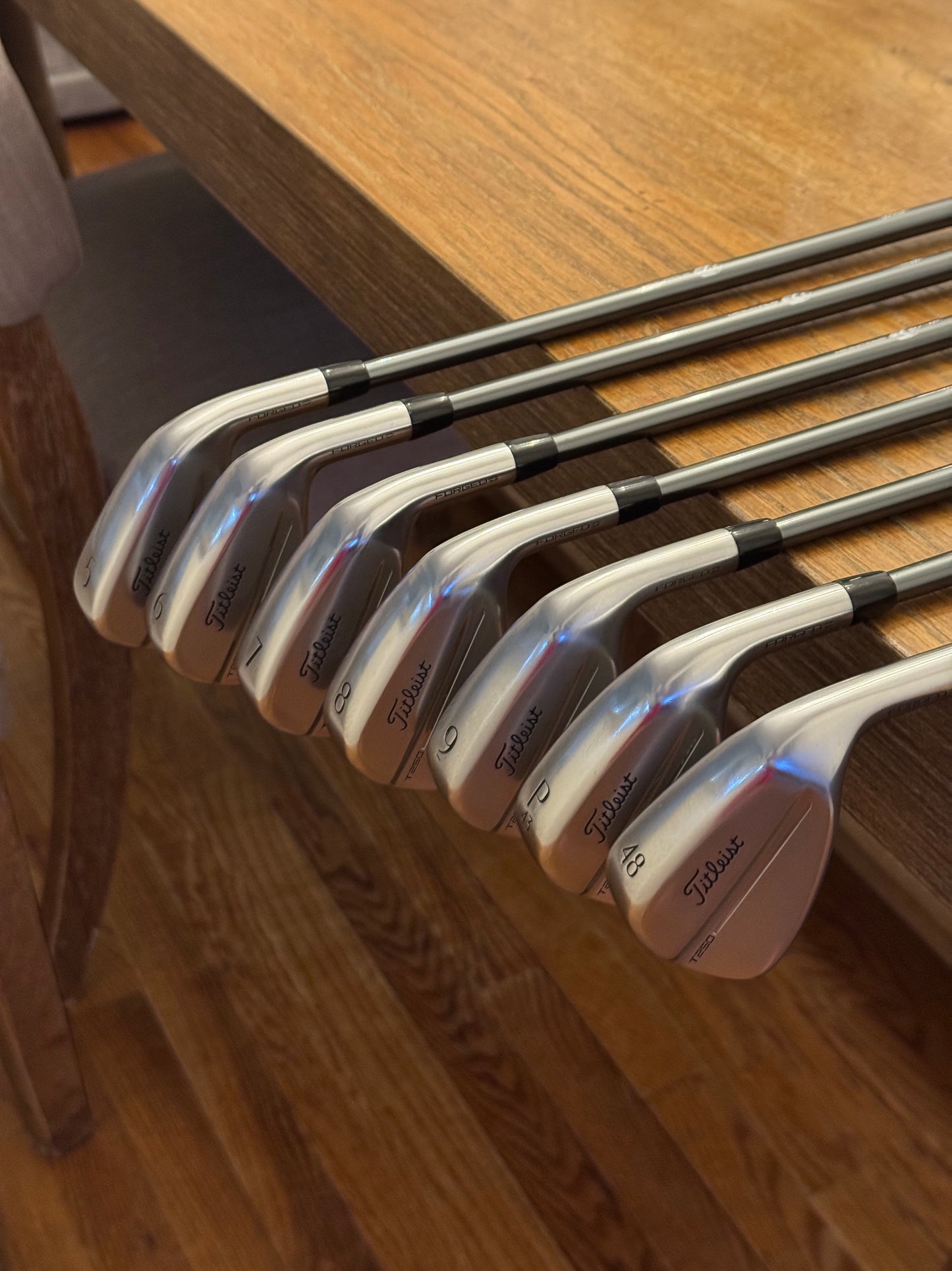 Titleist T250 ‘25 Forged Iron Set (5-GW) / Mitsubishi MMT 85 R shafts (regular)
