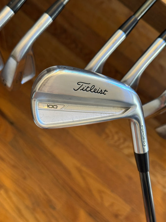 Titleist T100 ‘23 Iron Set (4-PW) / KBS $ Taper 130 shafts Xtra stiff
