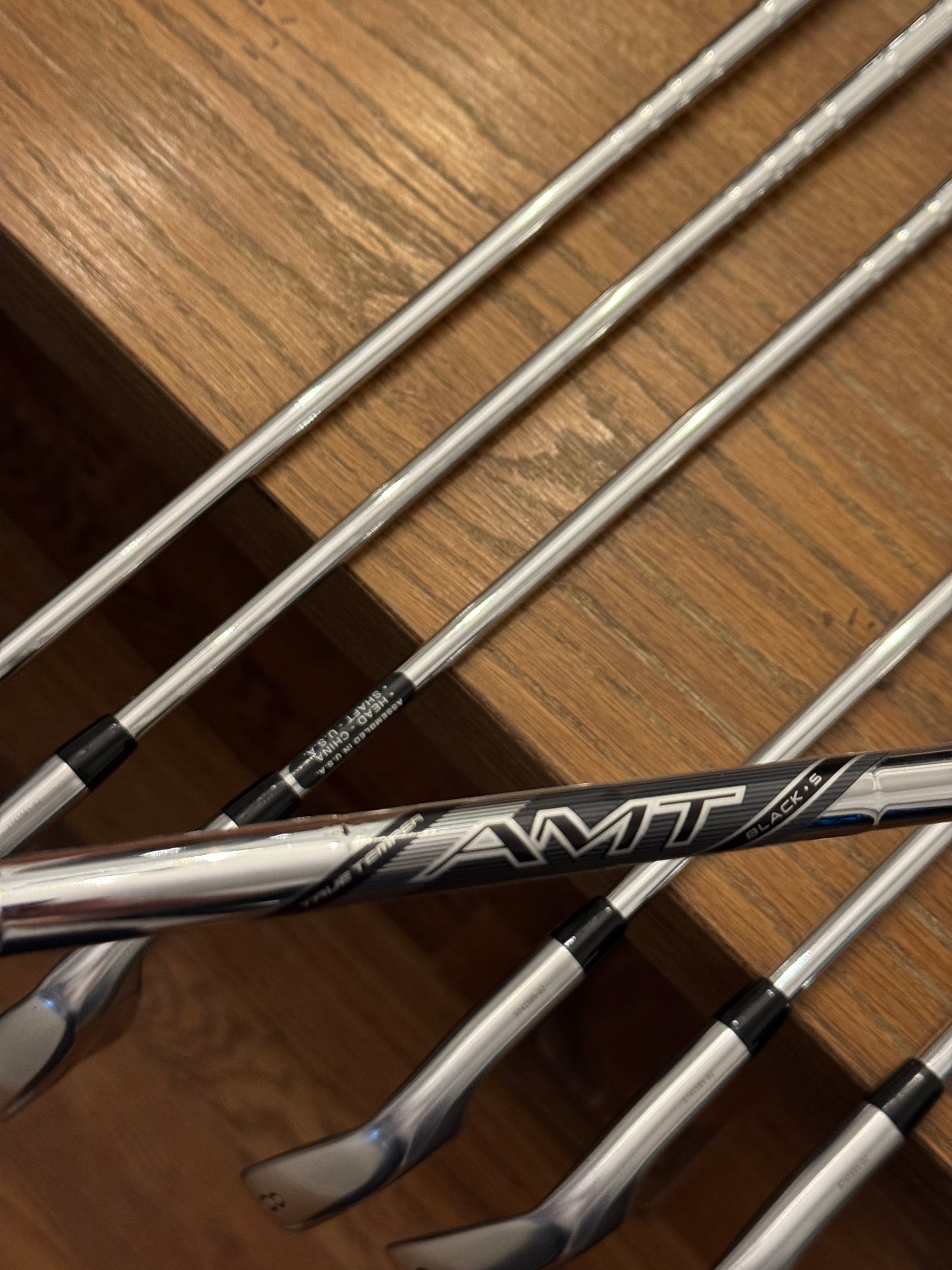 Titleist T250 ‘25 Iron Set (4-PW) / True Temper AMT Black S shafts (stiff)