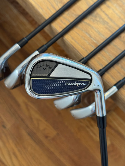 Callaway Paradym Iron Set +1/2” (6-AW) / KBS Max Graphite 65 R shafts (regular)