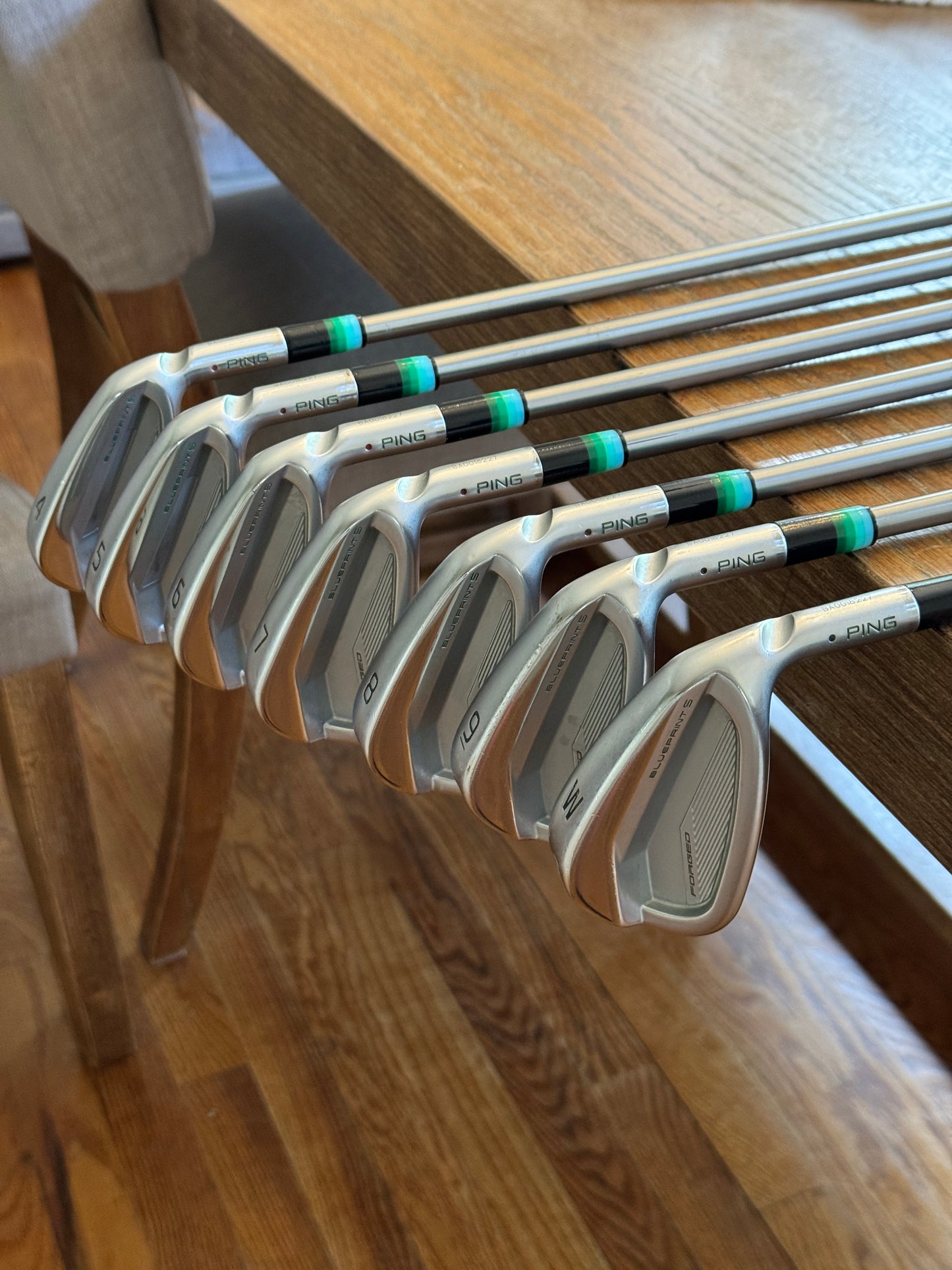 Ping Blueprint S Forged Iron Set +1.5” (4-PW) / Accra 125X Eco Satin shafts (xtra stiff)
