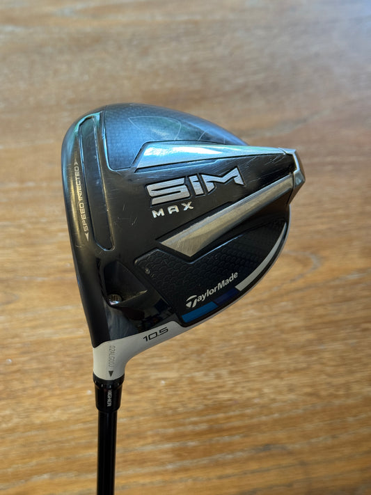 Taylormade Sim Max LH Driver (10.5°) / HZRDUS RDX Smoke 6.0 65g shaft (stiff)