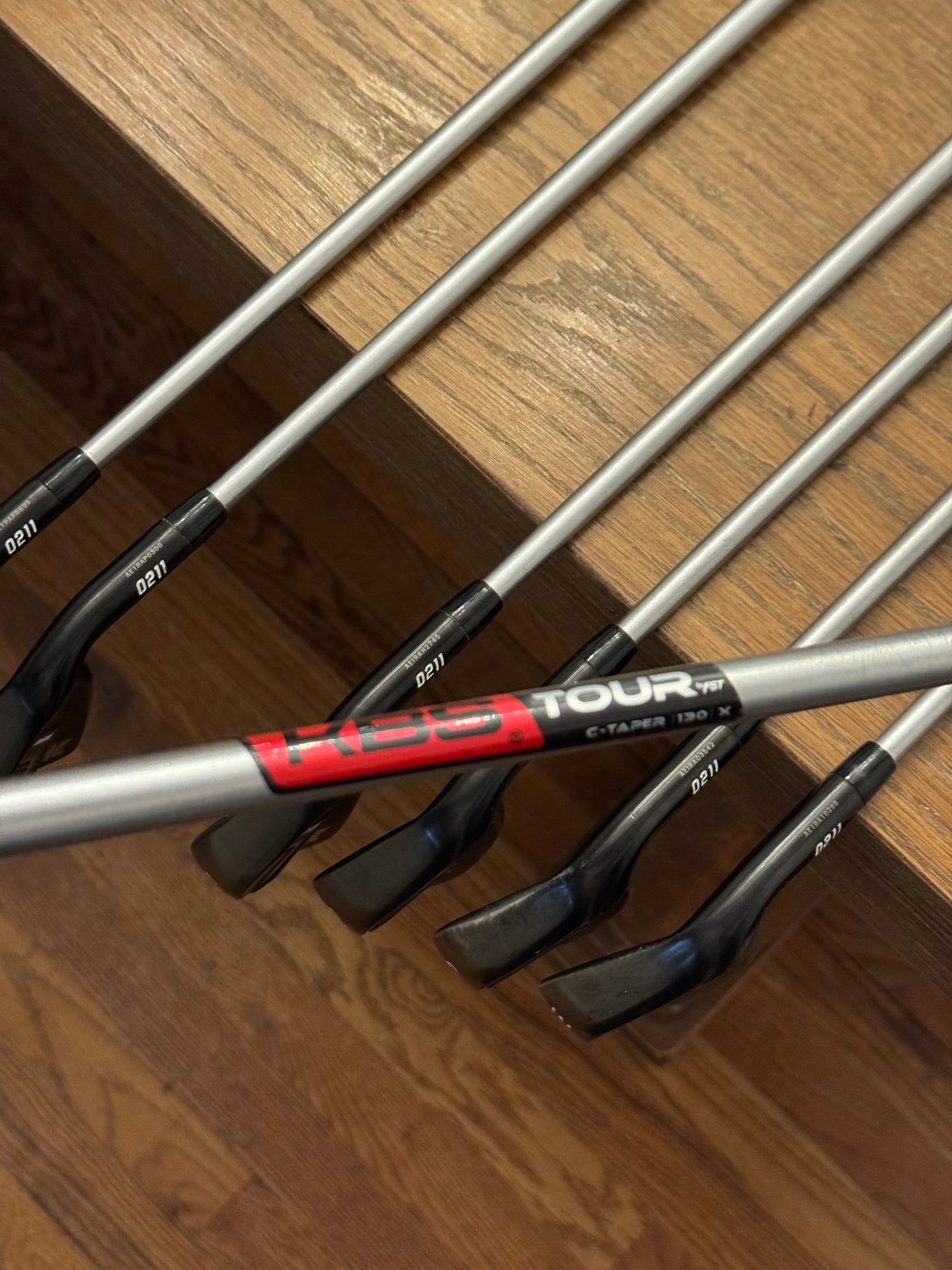 PXG 0211 XCor2 Black Iron Set (4-PW) / KBS Tour C-Taper 130X shafts Xtra Stiff