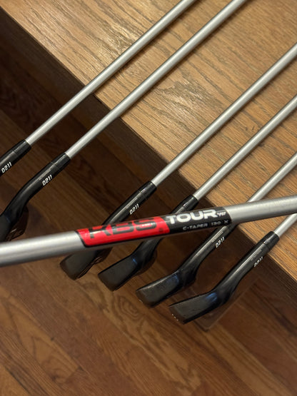 PXG 0211 XCor2 Black Iron Set (4-PW) / KBS Tour C-Taper 130X shafts Xtra Stiff