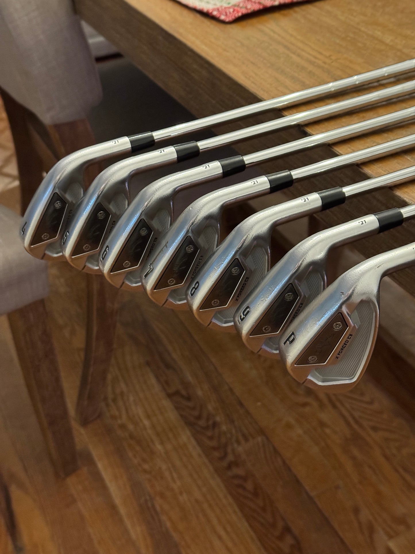 Callaway X-Forged CB ‘21 Iron Set (4-PW) / KBS $-Taper 120 shafts (stiff)