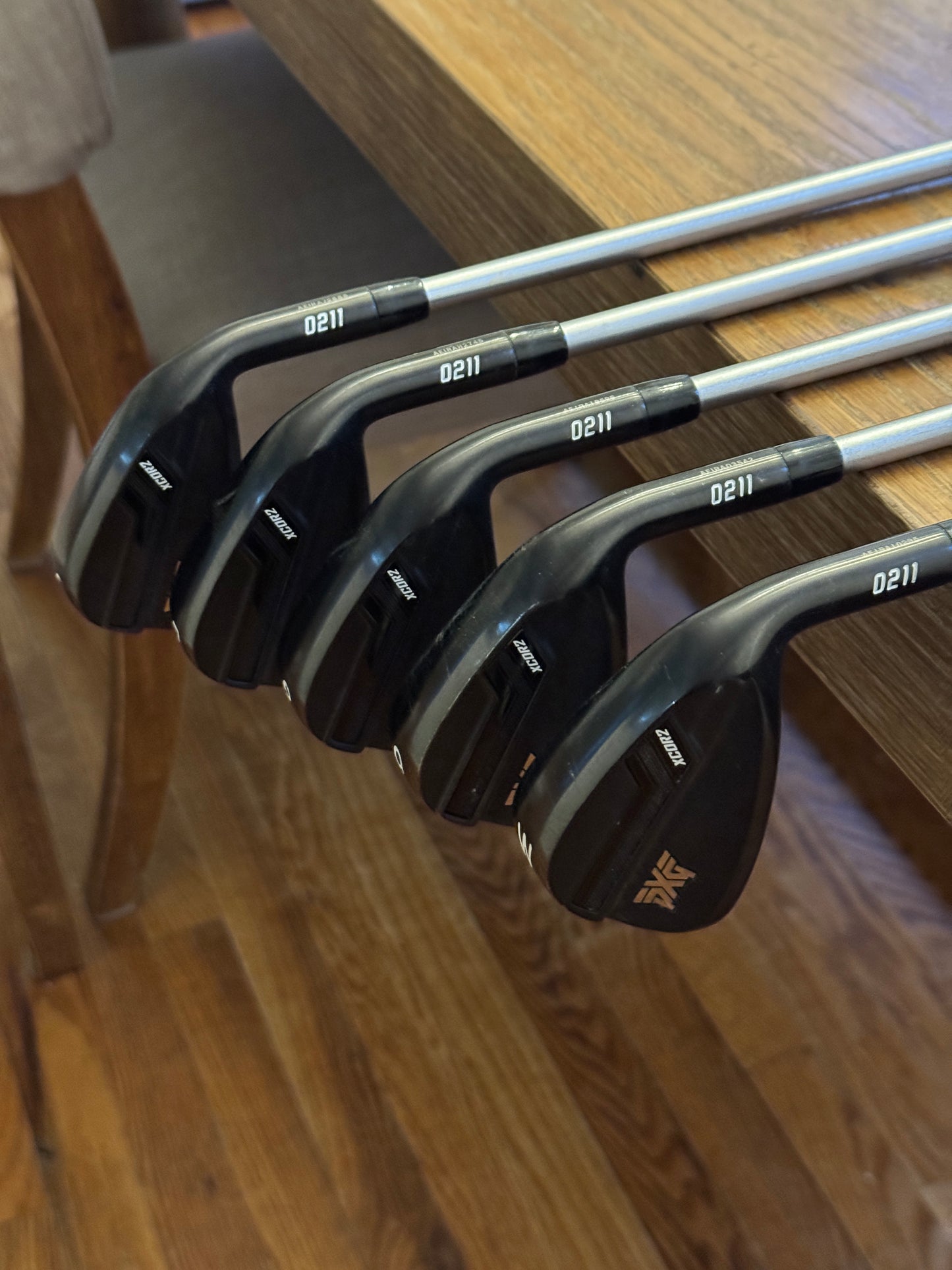 PXG 0211 XCor2 Black Iron Set (6-PW) / KBS TOUR C-Taper 130X shafts (xtra stiff)