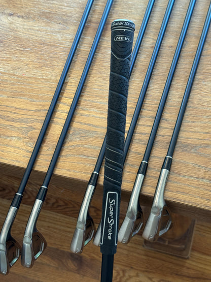 Srixon ZXi7 Black Chrome Forged '25 Iron Set (4-PW) / KBS TGI 90 S+ shafts (stiff)