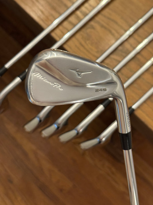 *MINT* Mizuno Pro 245 Iron Set (4-PW) / KBS $-Taper 120 shafts (stiff)