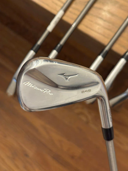 Mizuno Pro 245 Iron Set (5-PW) / Aerotech Steelfiber i80 shafts (regular)