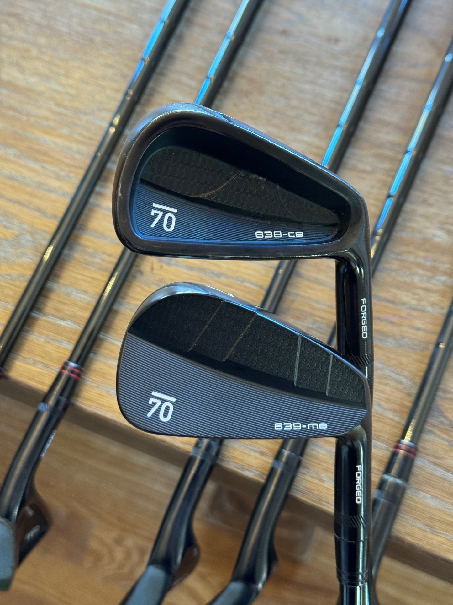 Sub 70 CB/MB Black Combo Iron Set +1/2” (4-PW) / KBS TOUR-V 90 S shafts (stiff)