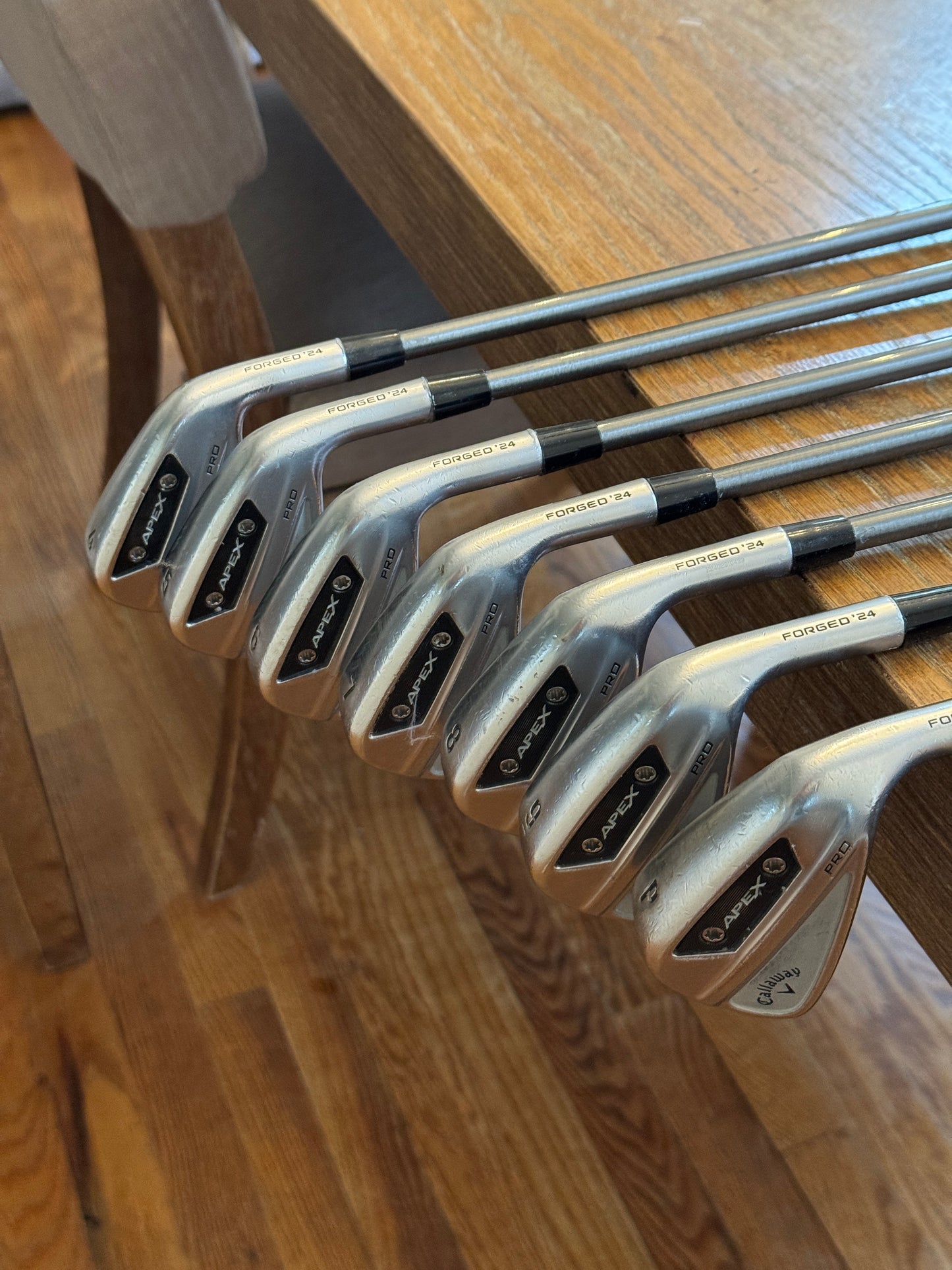 Callaway Apex Pro ‘24 Iron Set -1/2” (4-PW) / Aerotech Steelfiber i80 R shafts (regular)