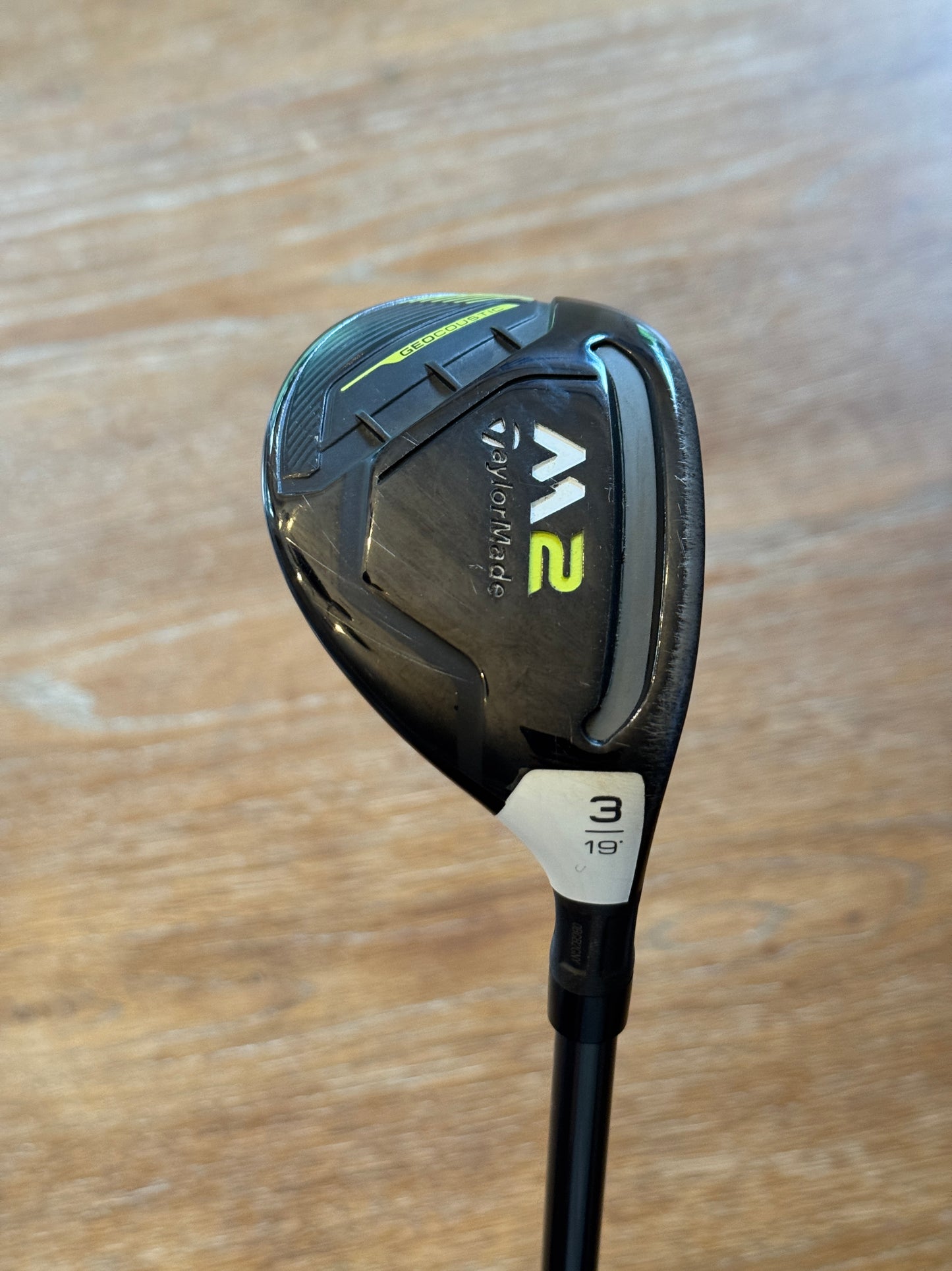 Taylormade M2 3-hybrid (19°) / M2 75 S shaft (stiff)