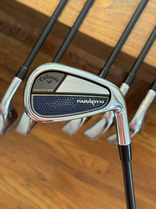 Callaway Paradym Iron Set (6-AW) / KBS MAX Graphite 65S shafts (stiff)