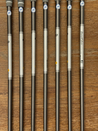 Mizuno JPX 923 Forged Iron Set (4-PW) / Aerotech Steelfiber i125 cw X shafts (xtra stiff)