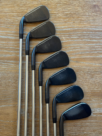 PXG 0311 XP Black Gen5 Iron Set -1” (4-PW) / True Temper Elevate R shafts (regular)