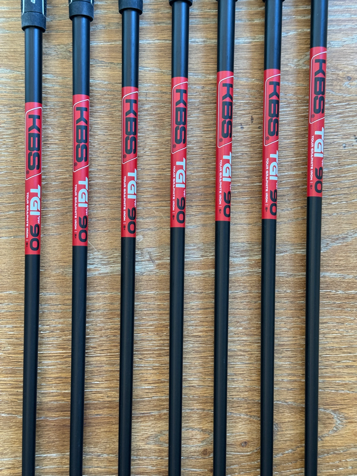 Srixon ZXi7 Black Chrome Forged '25 Iron Set (4-PW) / KBS TGI 90 S+ shafts (stiff)